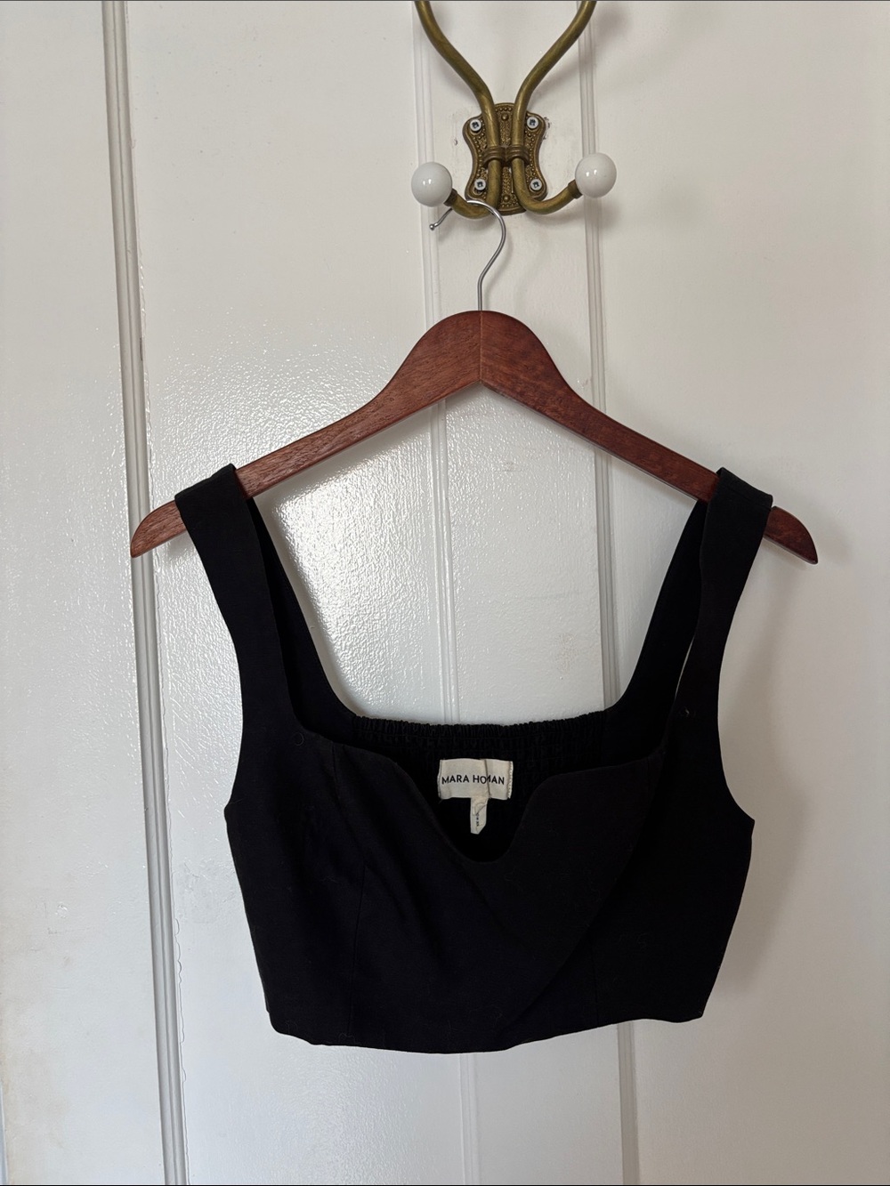 Rare Mara Hoffman black top size XS
